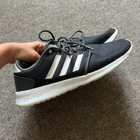 Adidas Cloudfoam Grey Black Running Lightweight Sneaker Shoes 28Y001 Women’s 9.5 - Picture 1 of 11